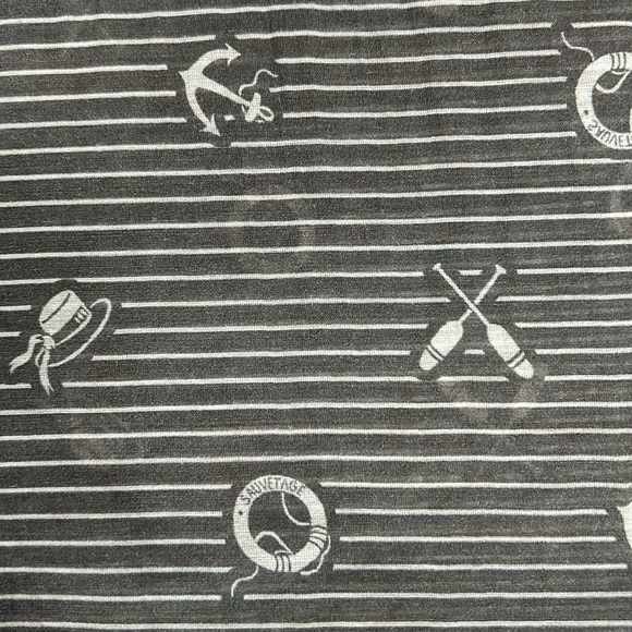 Franco Ferrari Cotton Silk Nautical  Grey White Scarf Made In Italy - Picture 4 of 17